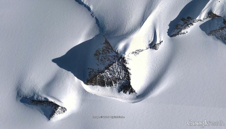 Antarctica Pyramid Mountain UFO Alien