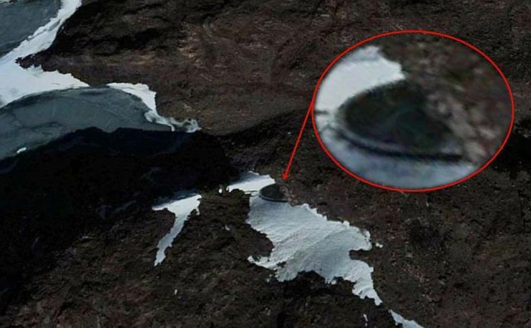 The Southern Pole Of Antarctica Covers Alien Ship Under Her White Bed Sheet