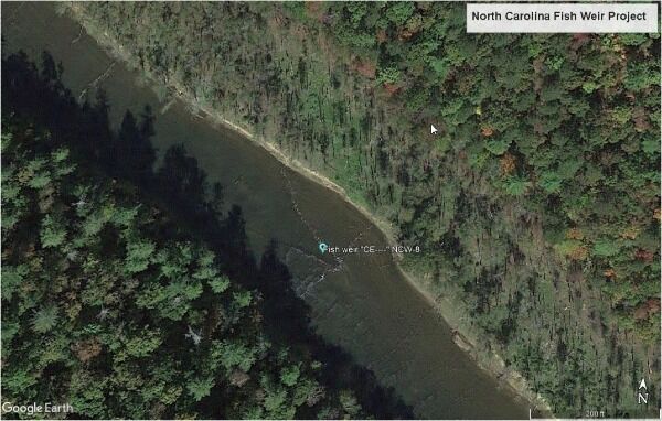 North Carolina Fish Weir Project V Shaped Fish Weir